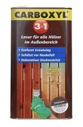 Carboxyl 3 in1 Lasur für Außen Holzbraun 5 Liter - Farbmanufaktur Contura Berkemeier - Wilckens
