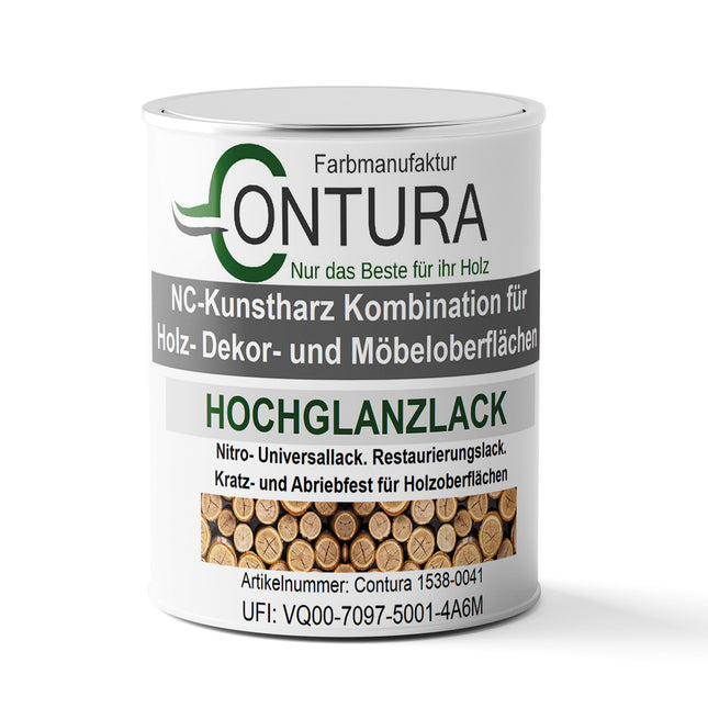 Contura Profi Hochglanzlack NC Lack Holzlack Möbellack Glanz Nitrolack Restaurierung - Farbmanufaktur Contura Berkemeier - Farbmanufaktur Contura Berkemeier