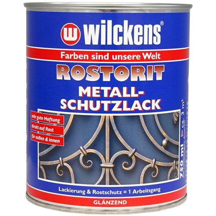 WILCKENS Rostorit Metall-Schutzlack 750ml. Glänzend - Farbmanufaktur Contura Berkemeier - Wilckens