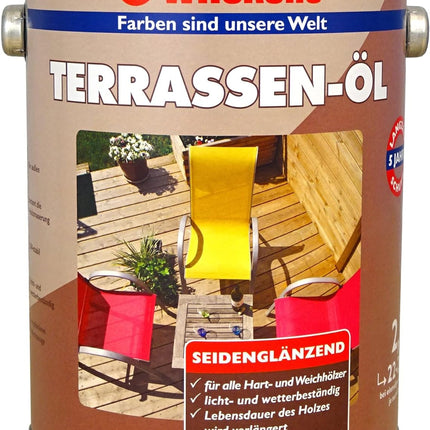 WILCKENS Terassen Öl 2,5 Liter seidenglänzend - Farbmanufaktur Contura Berkemeier - Wilckens