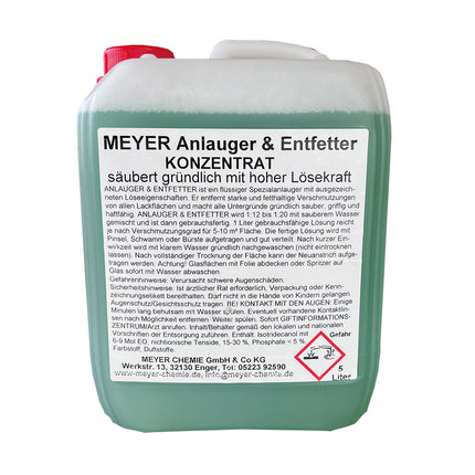 Meyer Anlauger & Entfetter Konzentrat - Farbmanufaktur Contura Berkemeier - Meyer Chemie