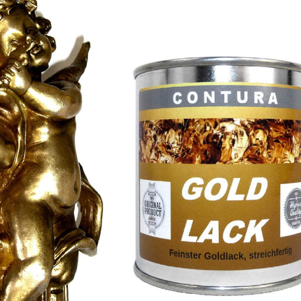Contura Premium Goldlack Effektfarbe Effektlack Holz und Metall - Farbmanufaktur Contura Berkemeier72107