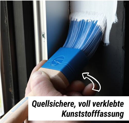 Profi Flachpinsel für Acryl- und Wasserlack Lackierpinsel Lasurpinsel - Farbmanufaktur Contura Berkemeier - Farben Rabe