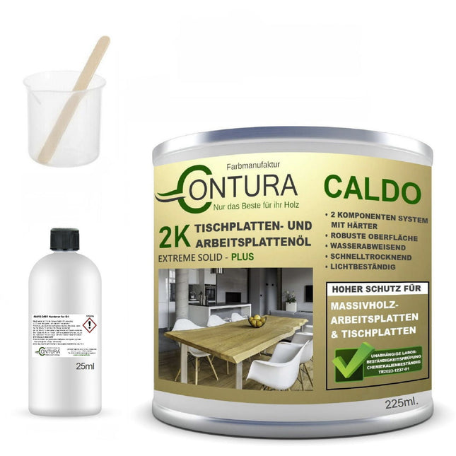 Contura Hartwachsöl 2K Arbeitsplattenöl Härter Holzöl Tische Theken Öl kratzfest Hartöl - Farbmanufaktur Contura Berkemeier - Farbmanufaktur Contura Berkemeier