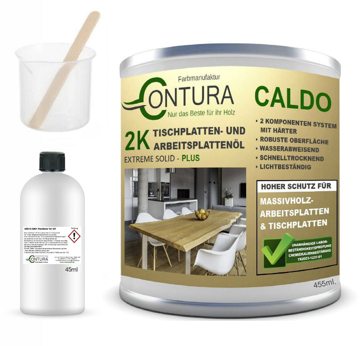 Contura Hartwachsöl 2K Arbeitsplattenöl Härter Holzöl Tische Theken Öl kratzfest Hartöl - Farbmanufaktur Contura Berkemeier - Farbmanufaktur Contura Berkemeier