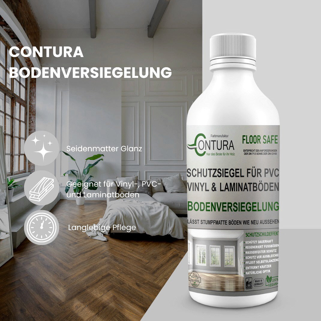 -POS- Contura Vinyl- Laminat PVC Parkett Boden Versiegelung Imprägnierung Fußbodensiegel Lack - Farbmanufaktur Contura Berkemeier - Farbmanufaktur Contura Berkemeier
