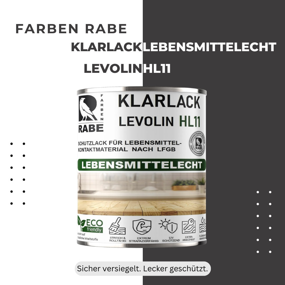 RABE Klarlack Matt Lebensmittelecht LFGB + 1935/2004 Versiegelung Möbellack Holz - Farbmanufaktur Contura Berkemeier - Farben Rabe