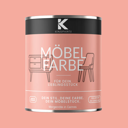 Kenzopaints Möbelfarbe Möbellack Buntlack - 2,5Liter