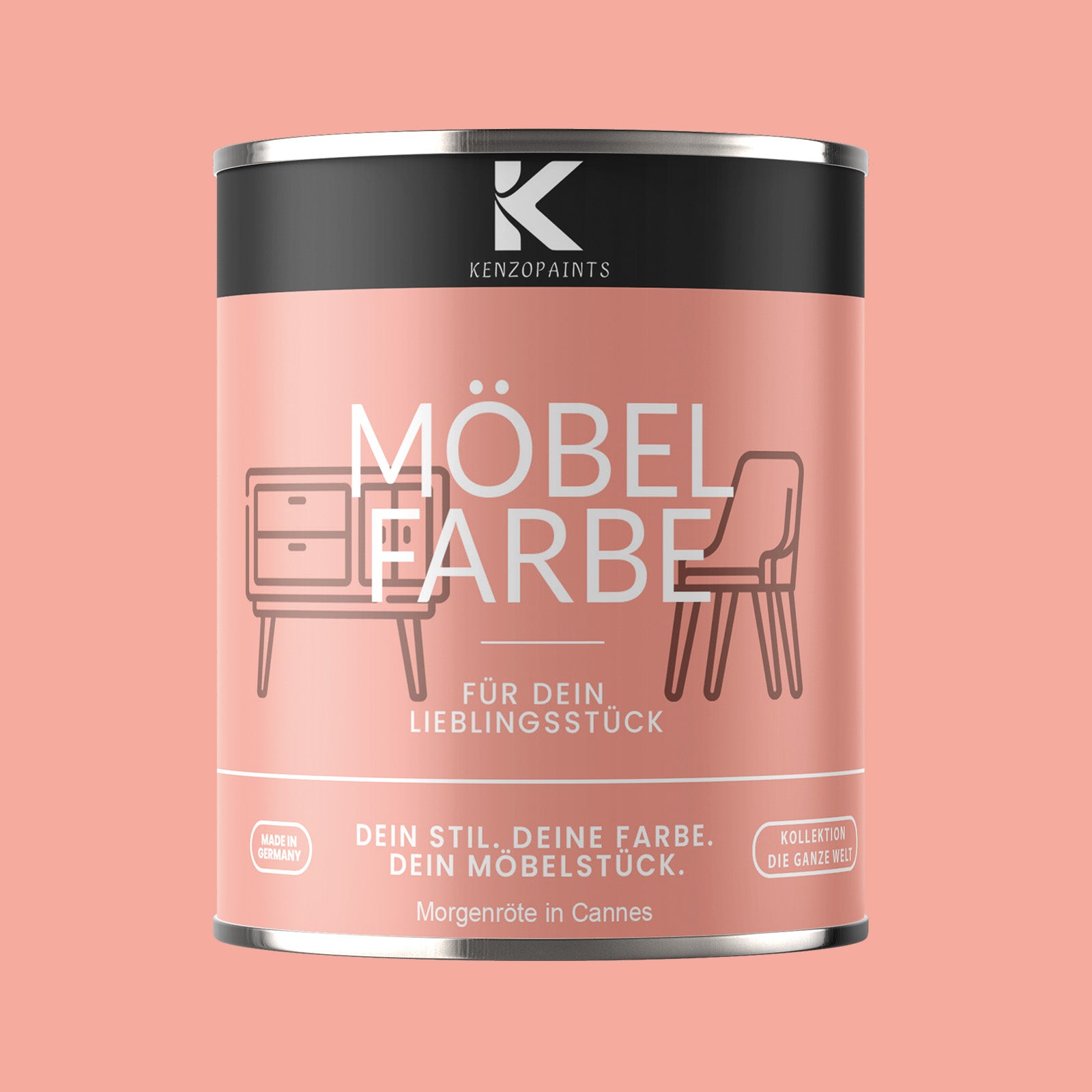 Kenzopaints Möbelfarbe Möbellack Buntlack - 2,5Liter - Farbmanufaktur Contura Berkemeier - Farbmanufaktur Contura Berkemeier