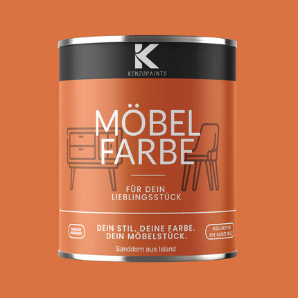 Kenzopaints Möbelfarbe Möbellack Buntlack - 2,5Liter