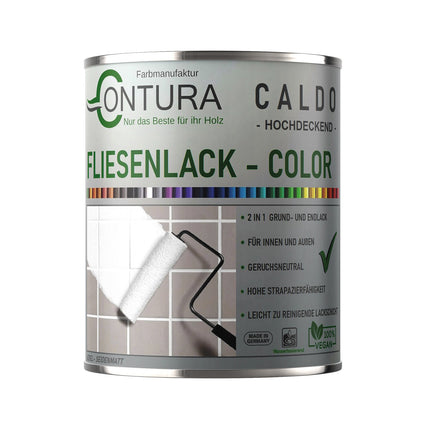 Fliesenlack 750ml. Fliesenfarbe 20 Farben Lack Fliesen Wand Boden Bad Küche - Farbmanufaktur Contura Berkemeier - Farbmanufaktur Contura Berkemeier