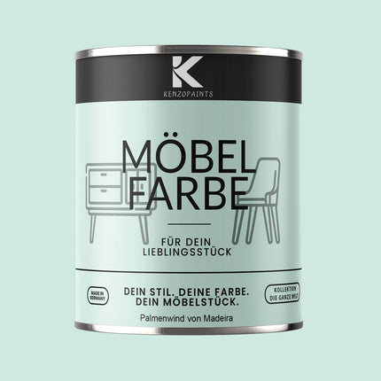 Kenzopaints Möbelfarbe Möbellack Buntlack - 2,5Liter