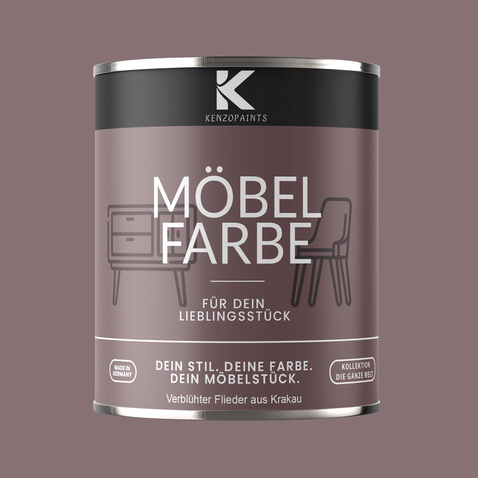 Kenzopaints Möbelfarbe Möbellack Buntlack - 2,5Liter - Farbmanufaktur Contura Berkemeier - Farbmanufaktur Contura Berkemeier