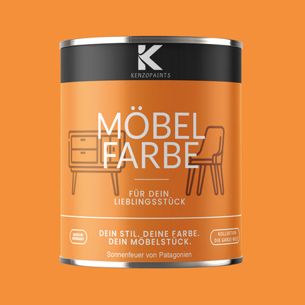 Kenzopaints Möbelfarbe Möbellack Buntlack - 2,5Liter