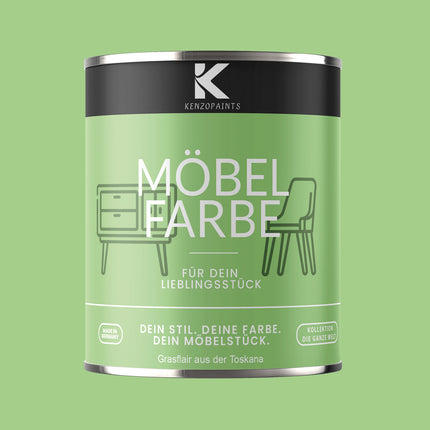 Kenzopaints Möbelfarbe Möbellack Buntlack - 2,5Liter