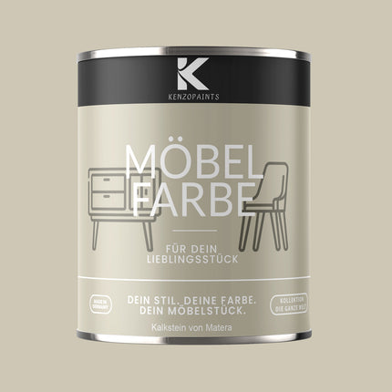Kenzopaints Möbelfarbe Möbellack Buntlack - 2,5Liter
