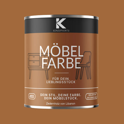 Kenzopaints Möbelfarbe Möbellack Buntlack - 2,5Liter