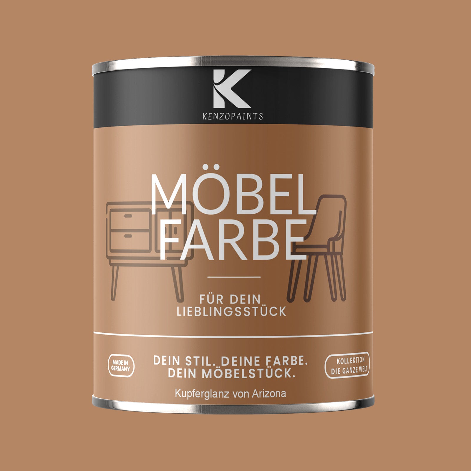 Kenzopaints Möbelfarbe Möbellack Buntlack - 2,5Liter - Farbmanufaktur Contura Berkemeier - Farbmanufaktur Contura Berkemeier
