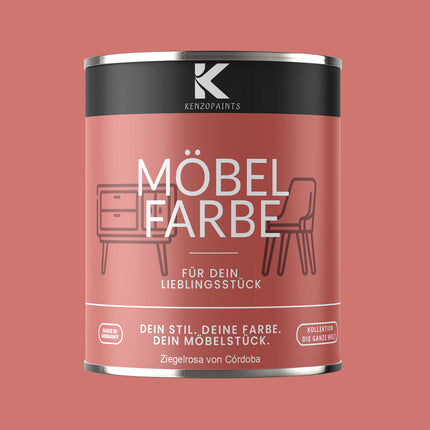 Kenzopaints Möbelfarbe Möbellack Buntlack - 2,5Liter