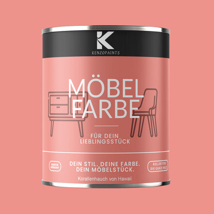 Kenzopaints Möbelfarbe Möbellack Buntlack - 2,5Liter
