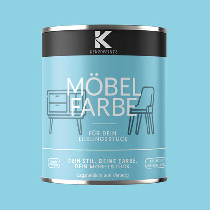 Kenzopaints Möbelfarbe Möbellack Buntlack - 2,5Liter