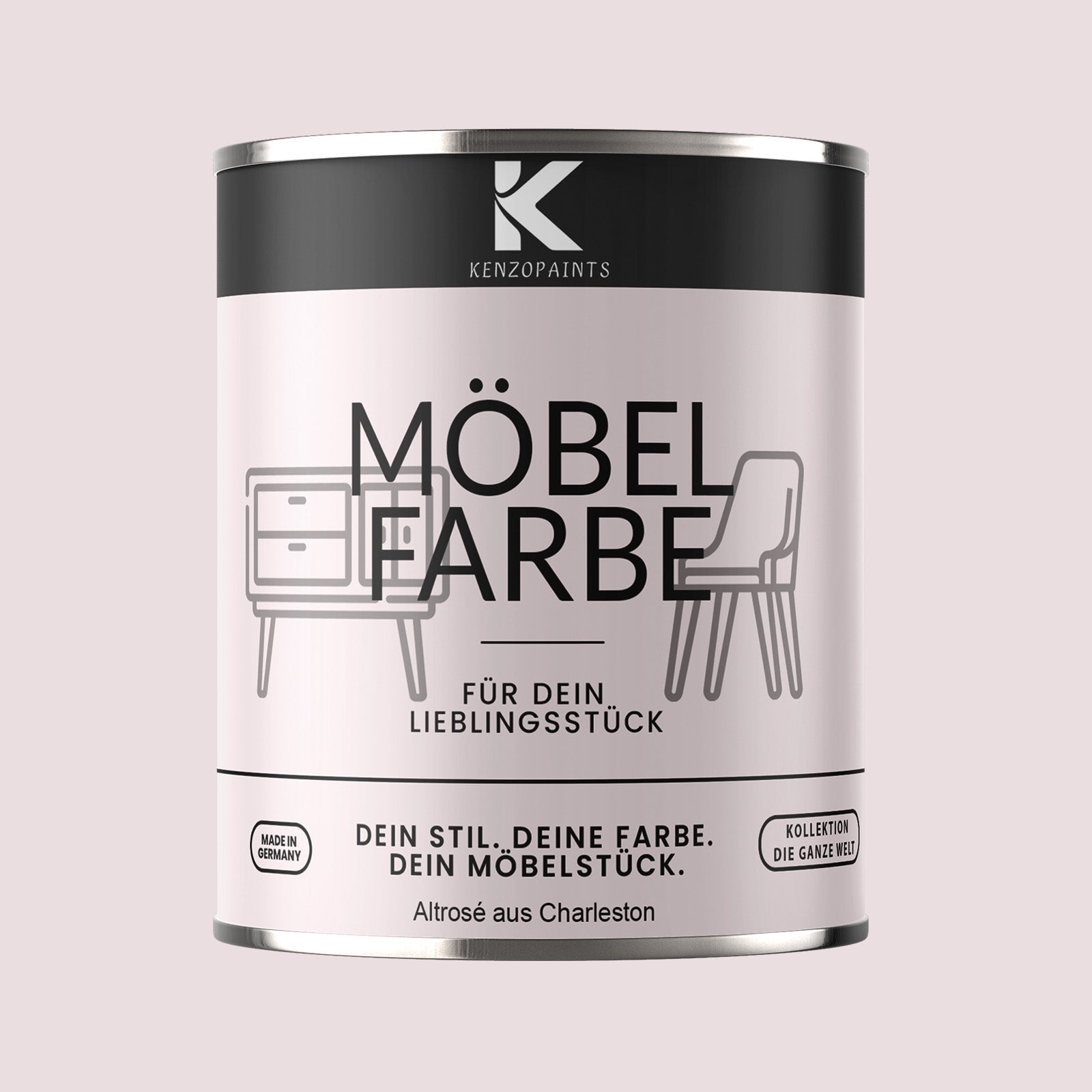 Kenzopaints Möbelfarbe Möbellack Buntlack - 2,5Liter - Farbmanufaktur Contura Berkemeier - Farbmanufaktur Contura Berkemeier
