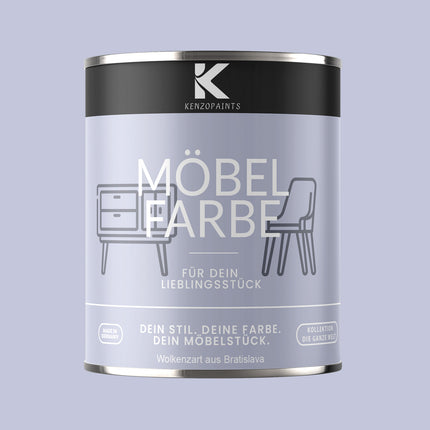Kenzopaints Möbelfarbe Möbellack Buntlack - 2,5Liter