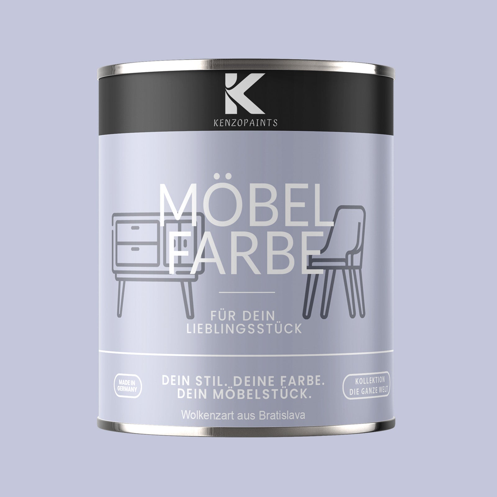Kenzopaints Möbelfarbe Möbellack Buntlack - 2,5Liter - Farbmanufaktur Contura Berkemeier - Farbmanufaktur Contura Berkemeier