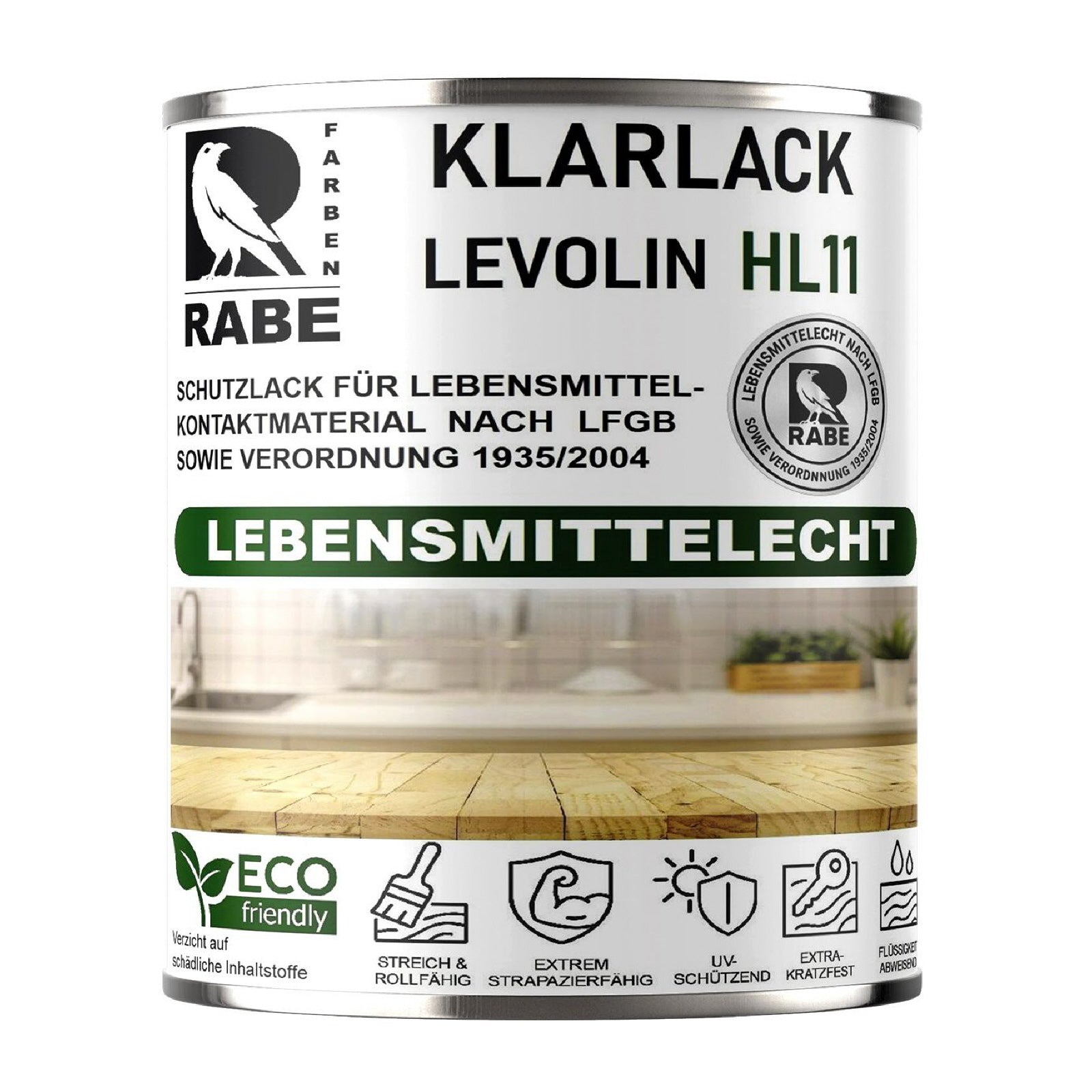 RABE Klarlack Matt Lebensmittelecht LFGB + 1935/2004 Versiegelung Möbellack Holz - Farbmanufaktur Contura Berkemeier - Farben Rabe