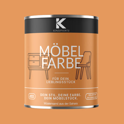 Kenzopaints Möbelfarbe Möbellack Buntlack - 2,5Liter