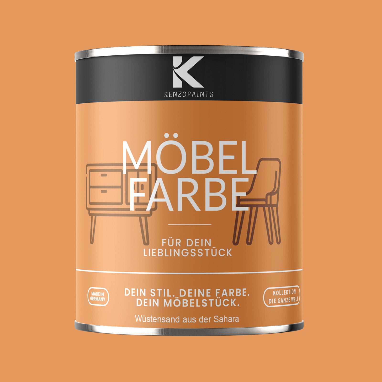 Kenzopaints Möbelfarbe Möbellack Buntlack - 2,5Liter - Farbmanufaktur Contura Berkemeier - Farbmanufaktur Contura Berkemeier