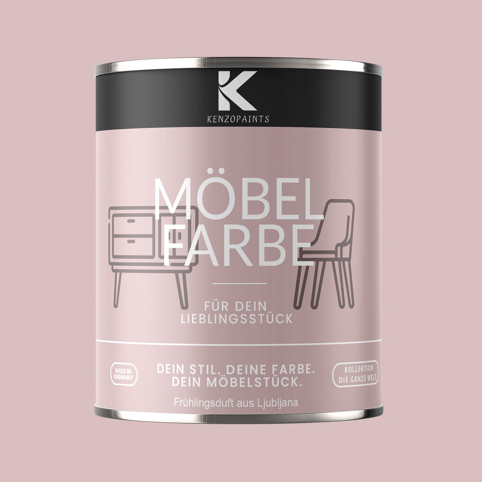 Kenzopaints Möbelfarbe Möbellack Buntlack - 2,5Liter - Farbmanufaktur Contura Berkemeier - Farbmanufaktur Contura Berkemeier
