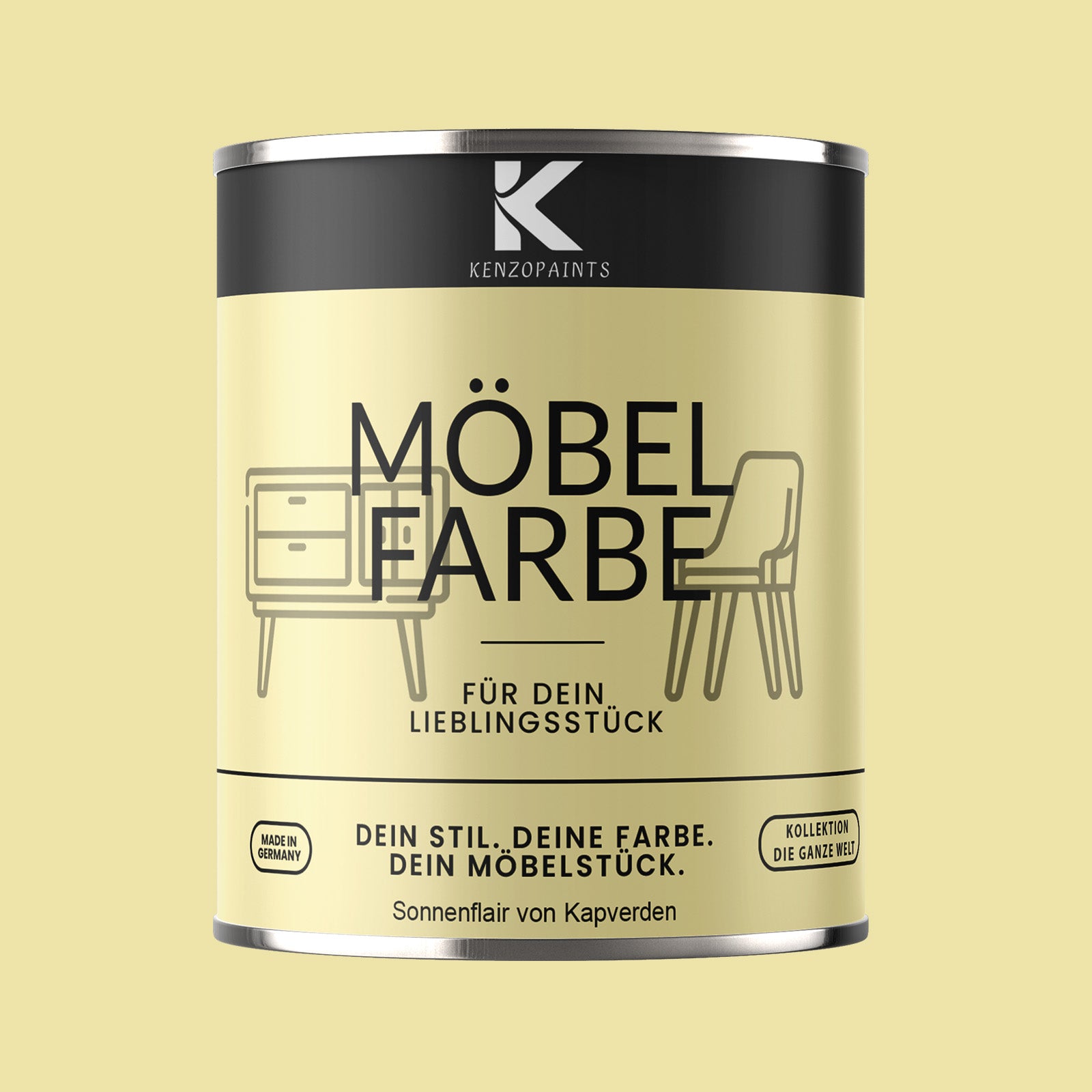 Kenzopaints Möbelfarbe Möbellack Buntlack - 2,5Liter - Farbmanufaktur Contura Berkemeier - Farbmanufaktur Contura Berkemeier