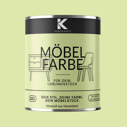 Kenzopaints Möbelfarbe Möbellack Buntlack - 2,5Liter