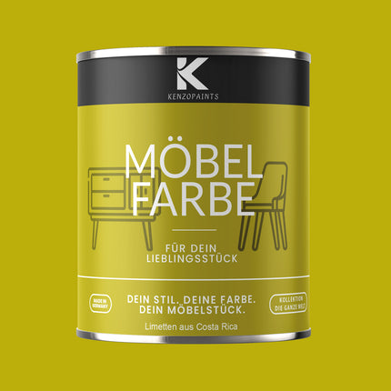 Kenzopaints Möbelfarbe Möbellack Buntlack - 2,5Liter