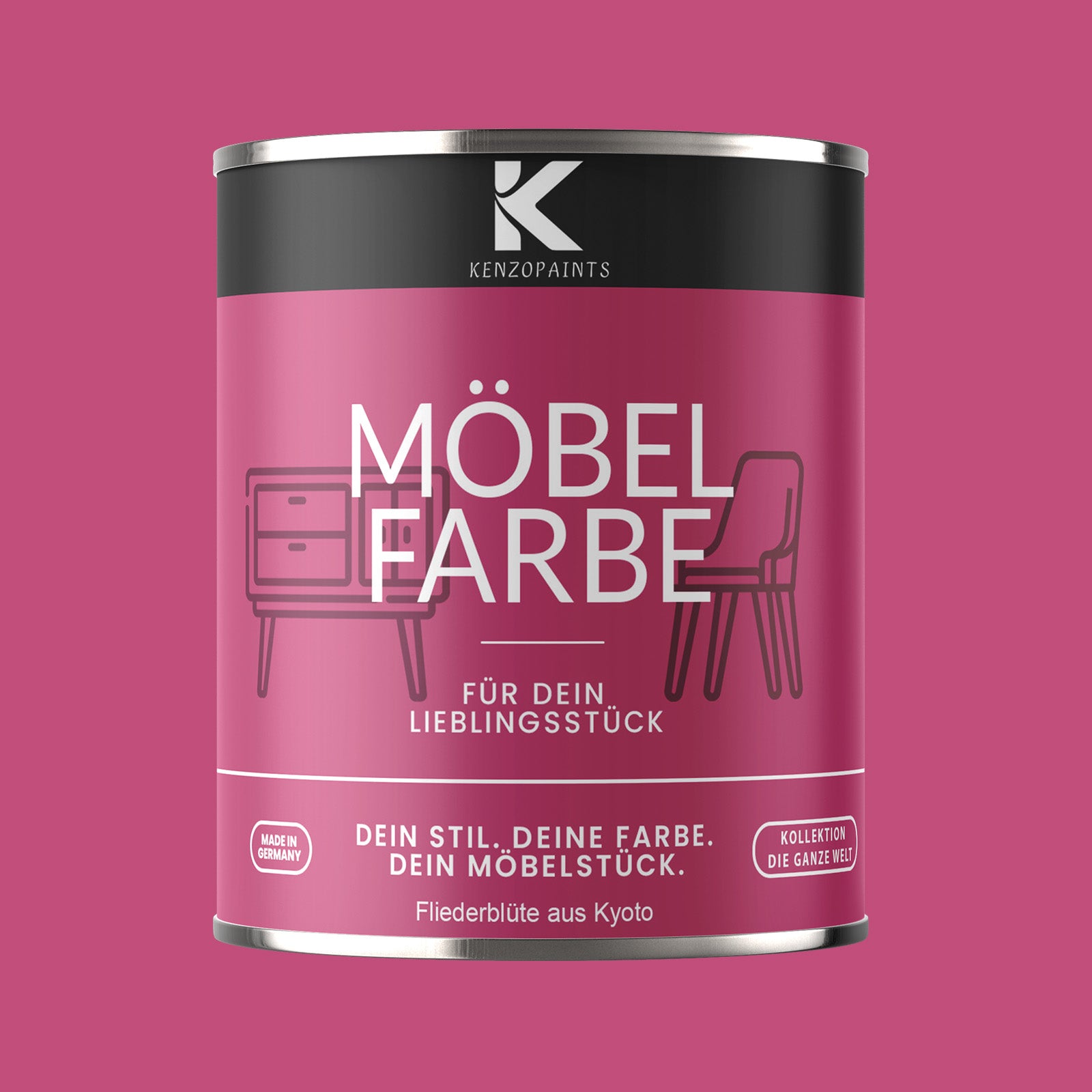 Kenzopaints Möbelfarbe Möbellack Buntlack - 2,5Liter - Farbmanufaktur Contura Berkemeier - Farbmanufaktur Contura Berkemeier