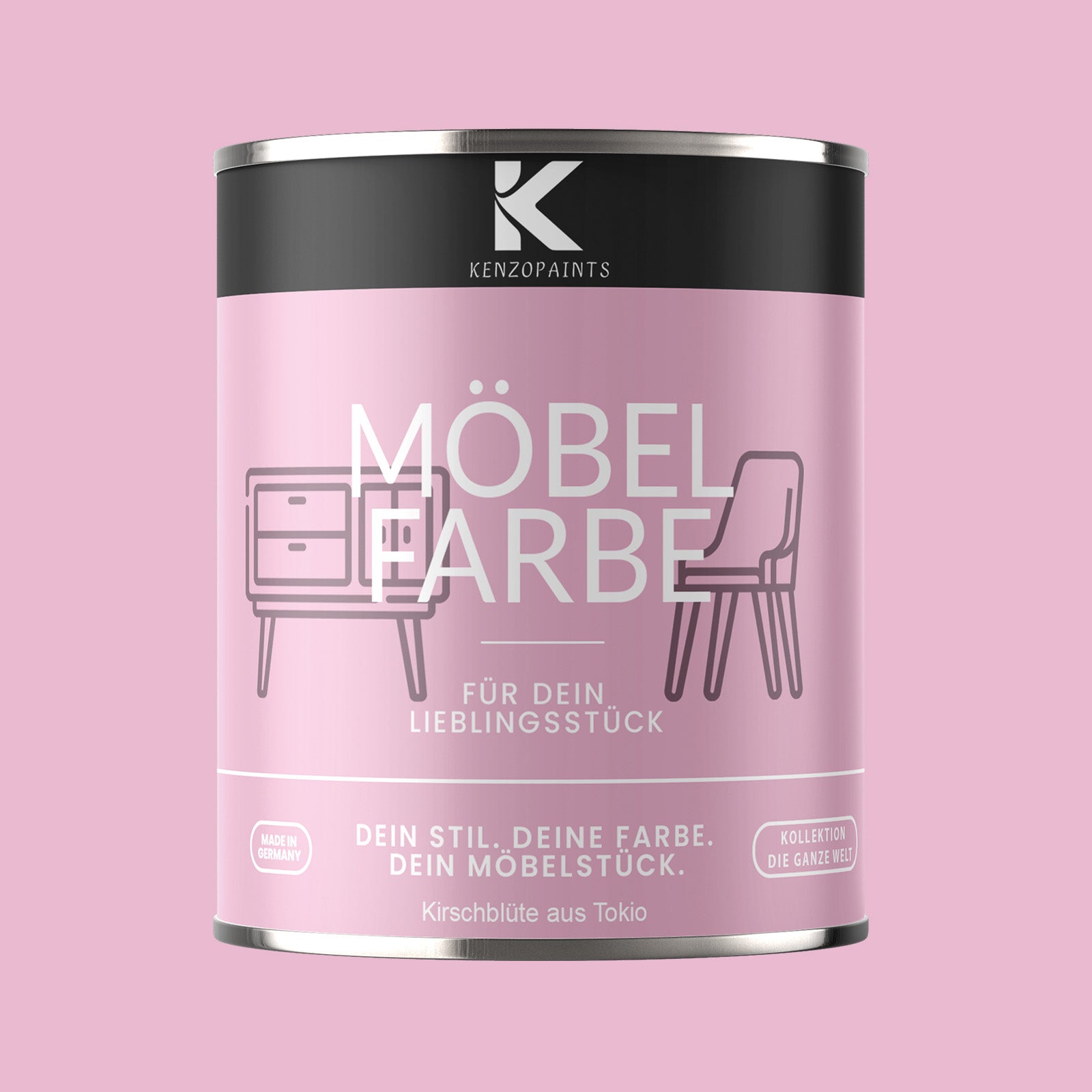 Kenzopaints Möbelfarbe Möbellack Buntlack - 2,5Liter - Farbmanufaktur Contura Berkemeier - Farbmanufaktur Contura Berkemeier