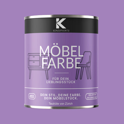 Kenzopaints Möbelfarbe Möbellack Buntlack - 2,5Liter