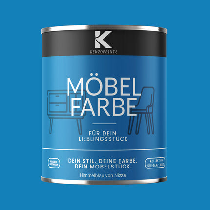 Kenzopaints Möbelfarbe Möbellack Buntlack - 2,5Liter