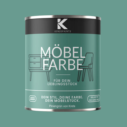 Kenzopaints Möbelfarbe Möbellack Buntlack - 2,5Liter