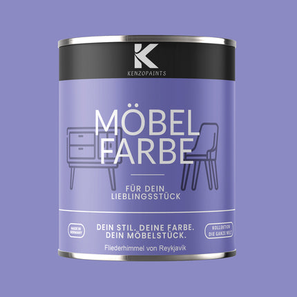 Kenzopaints Möbelfarbe Möbellack Buntlack - 2,5Liter