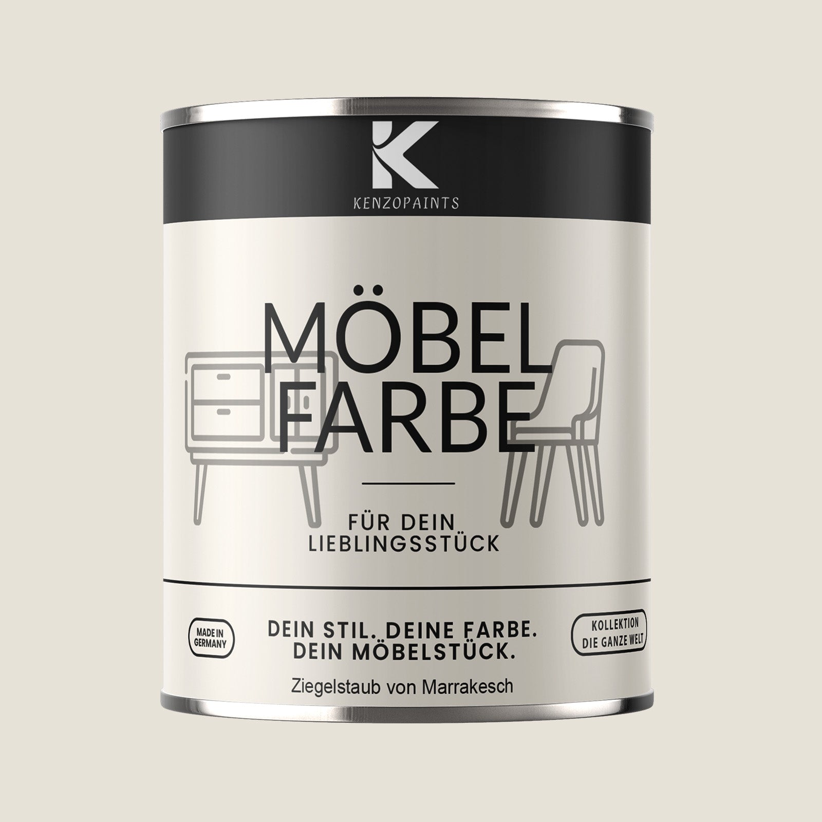 Kenzopaints Möbelfarbe Möbellack Buntlack - 2,5Liter - Farbmanufaktur Contura Berkemeier - Farbmanufaktur Contura Berkemeier