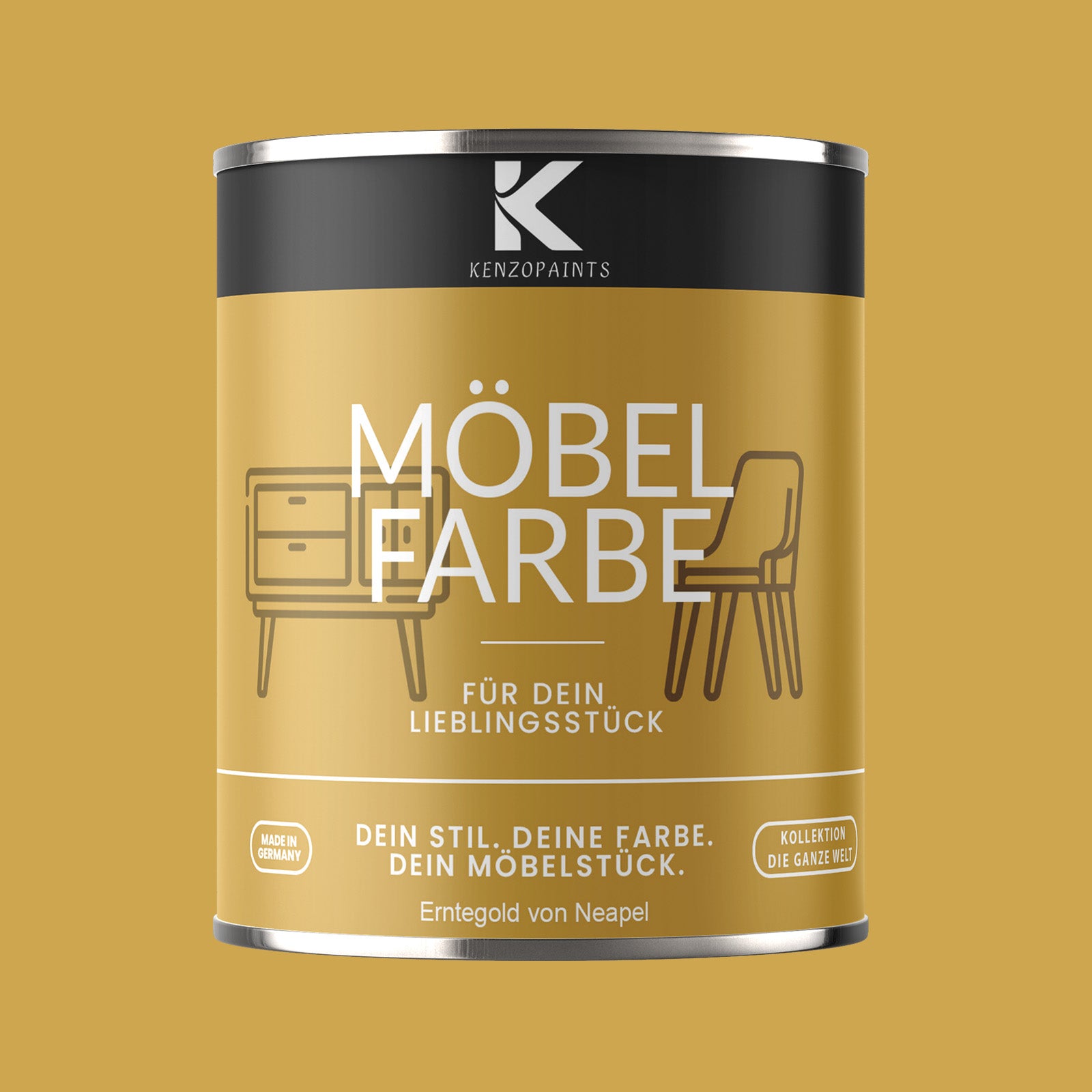Kenzopaints Möbelfarbe Möbellack Buntlack - 2,5Liter - Farbmanufaktur Contura Berkemeier - Farbmanufaktur Contura Berkemeier