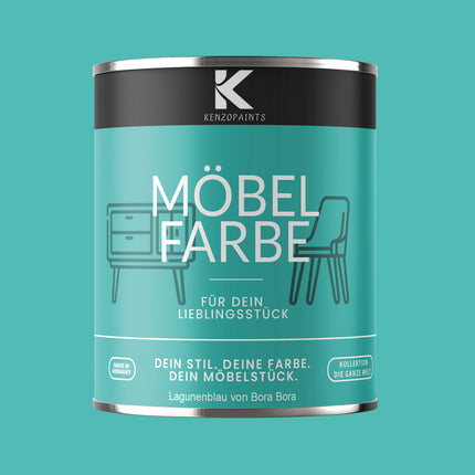 Kenzopaints Möbelfarbe Möbellack Buntlack - 2,5Liter