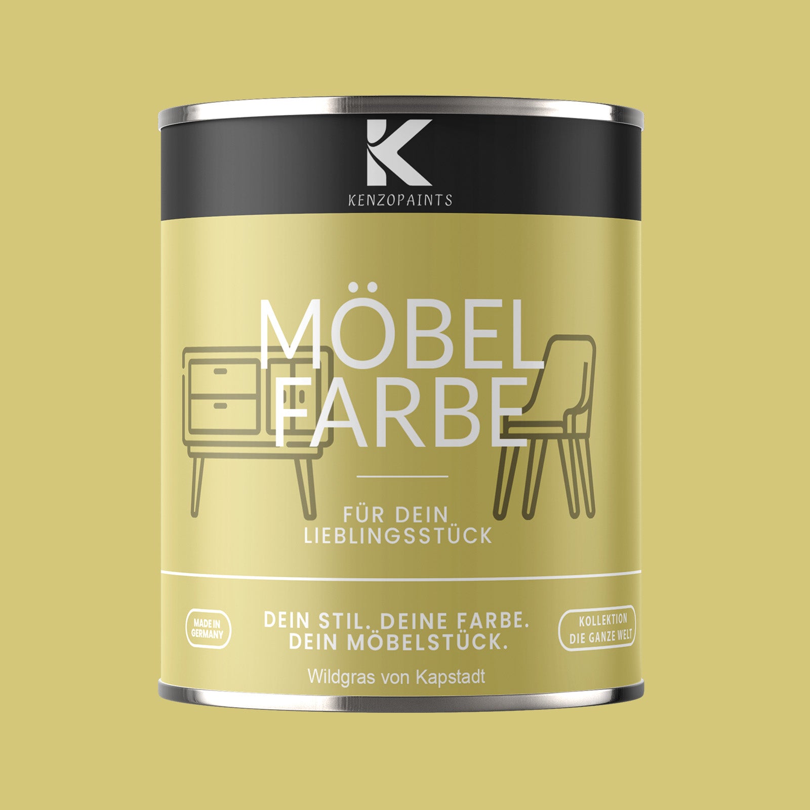 Kenzopaints Möbelfarbe Möbellack Buntlack - 2,5Liter - Farbmanufaktur Contura Berkemeier - Farbmanufaktur Contura Berkemeier