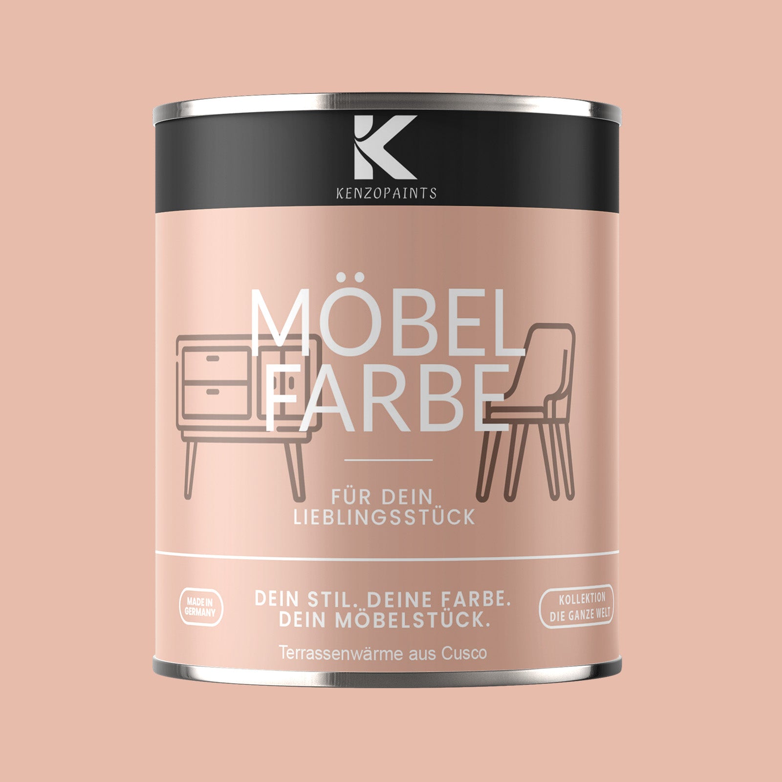 Kenzopaints Möbelfarbe Möbellack Buntlack - 2,5Liter - Farbmanufaktur Contura Berkemeier - Farbmanufaktur Contura Berkemeier