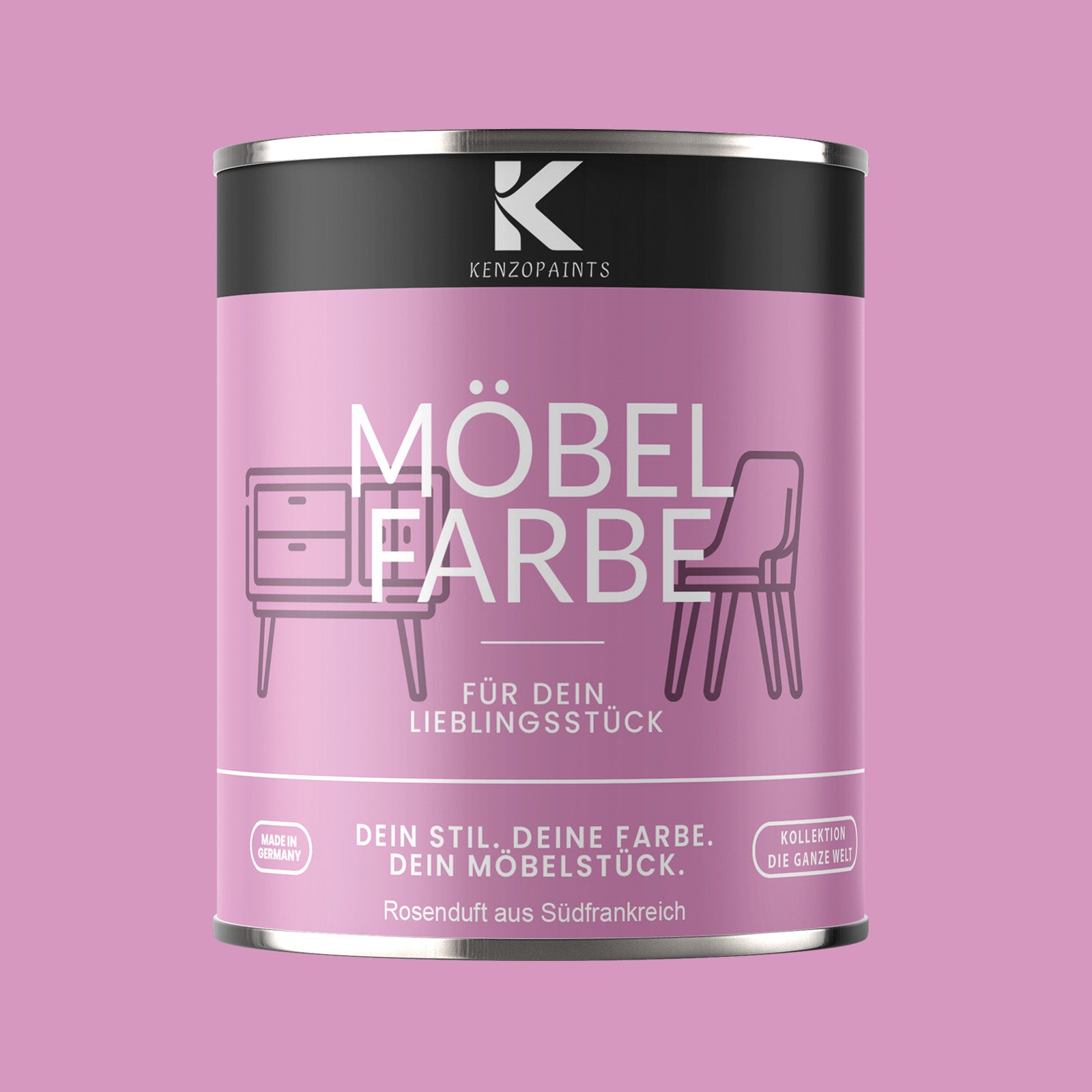 Kenzopaints Möbelfarbe Möbellack Buntlack - 2,5Liter - Farbmanufaktur Contura Berkemeier - Farbmanufaktur Contura Berkemeier