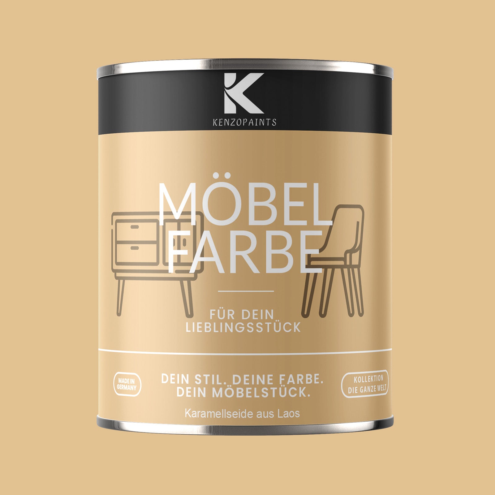 Kenzopaints Möbelfarbe Möbellack Buntlack - 2,5Liter - Farbmanufaktur Contura Berkemeier - Farbmanufaktur Contura Berkemeier