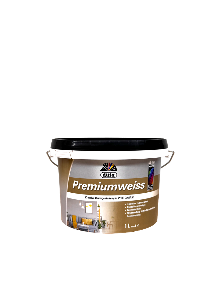 DÜFA Wandfarbe Premiumweiss MIX Wunschfarbton Innenfarbe - Farbmanufaktur Contura Berkemeier - Farbmanufaktur Contura Berkemeier