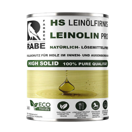 RABE Holzöl LEINOLIN Leinölfirnis biologischer Holzschutz Lebensmittelecht Natur - Farbmanufaktur Contura Berkemeier - Farben Rabe